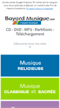 Mobile Screenshot of bayardmusique.com