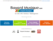 Tablet Screenshot of bayardmusique.com